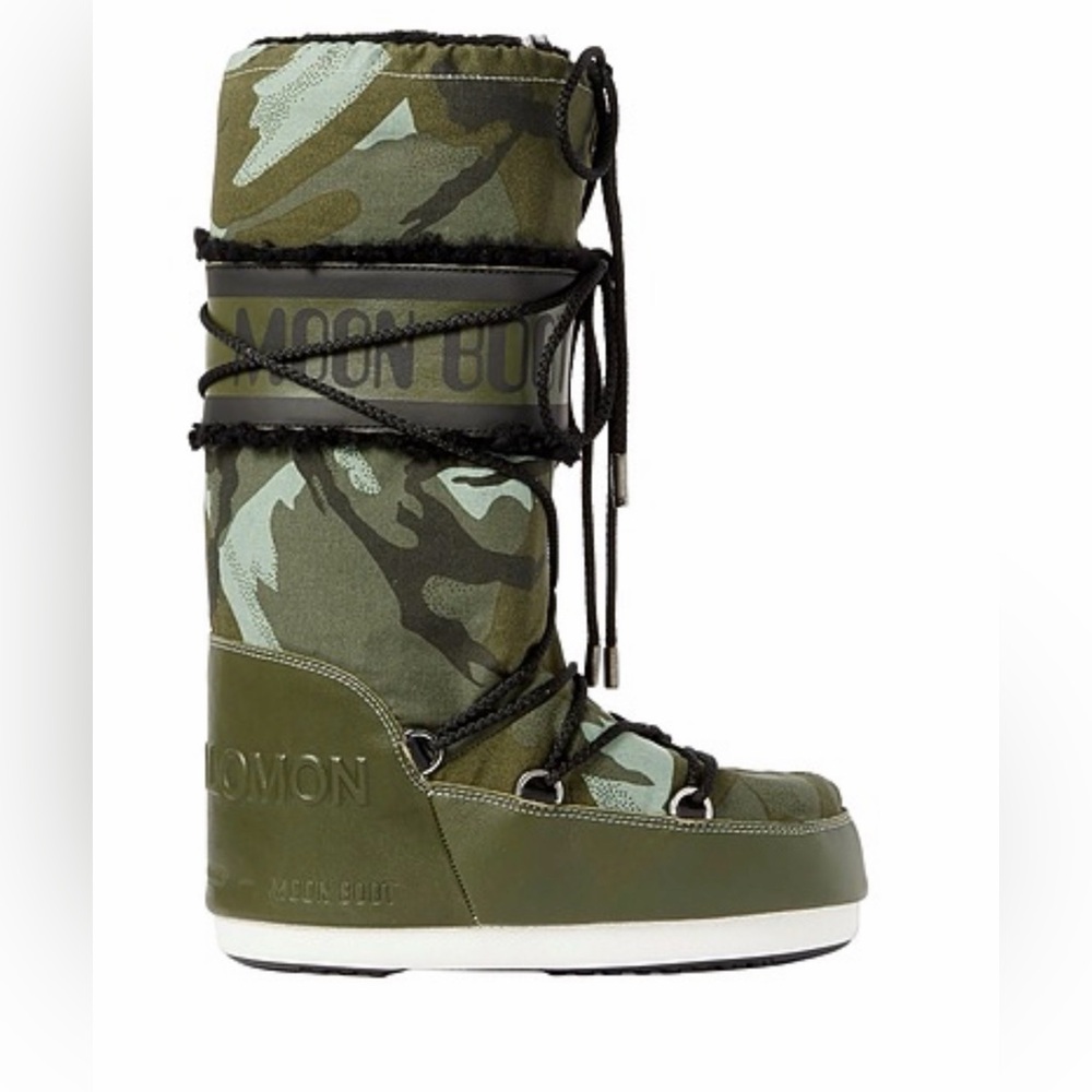 Salomon Women's Green Camouflage Winter Boots